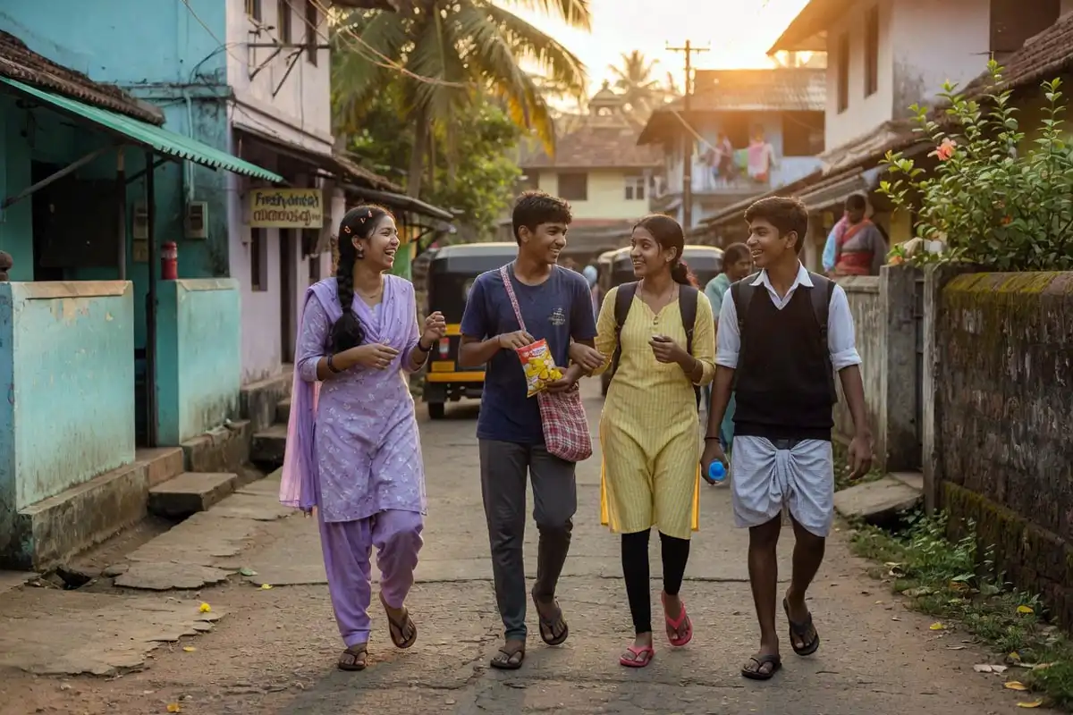 Vaazha 2 Malayalam movie four lead friends in a Kerala town