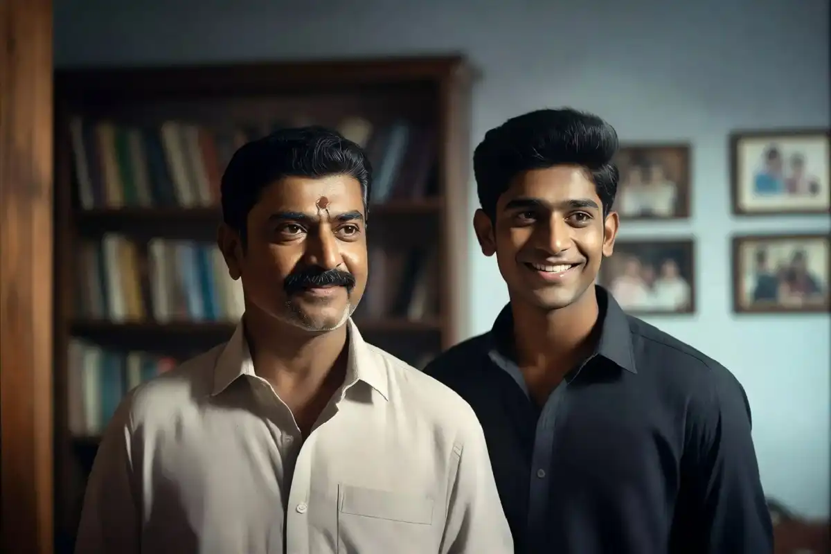 Ashakal Aayiram 2026 Malayalam family drama movie poster featuring Jayaram and Kalidas Jayaram