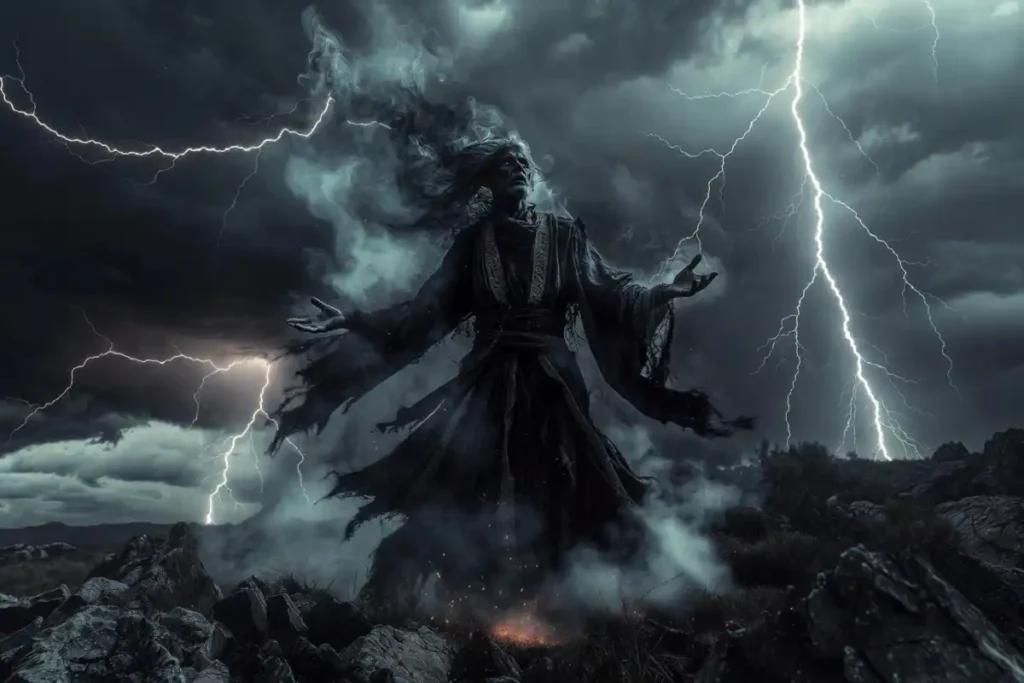Jayasurya in an intense scene from the Kathanar The Wild Sorcerer trailer 2026